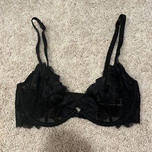 Floral Embroidered Unlined Bra